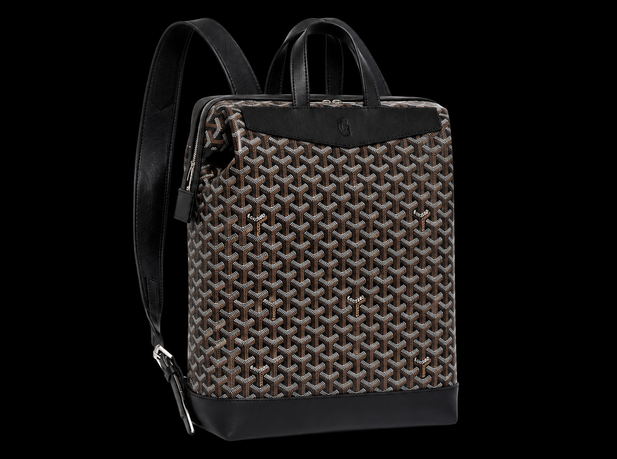 Black goyard backpack