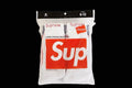 White Supreme socks